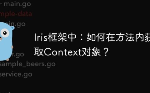 Iris框架中：如何在方法内获取Context对象？