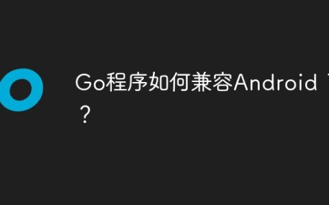 Go程序如何兼容Android 10？