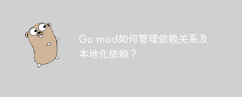 go mod如何管理依赖关系及本地化依赖？