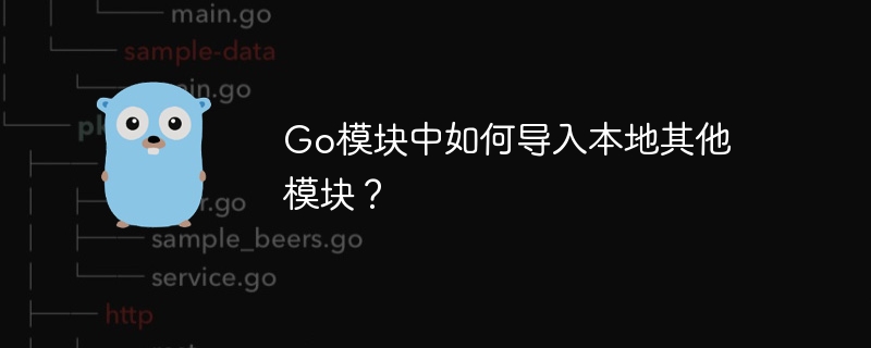 go模块中如何导入本地其他模块?