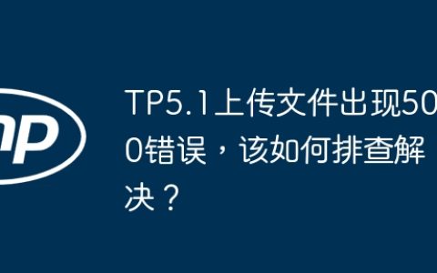 TP5.1上传文件出现500错误，该如何排查解决？