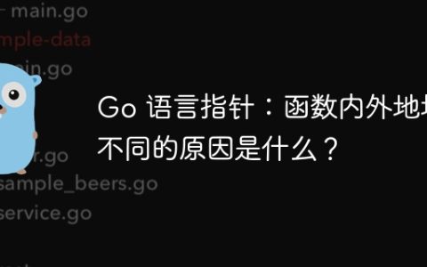 Go 语言指针：函数内外地址不同的原因是什么？