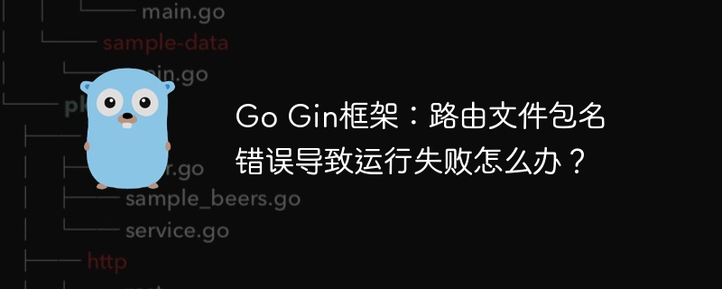 go gin框架:路由文件包名错误导致运行失败怎么办?