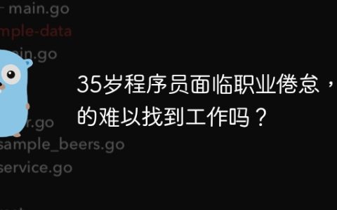 35岁程序员面临职业倦怠，真的难以找到工作吗？