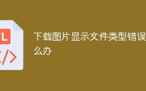 下载图片显示文件类型错误怎么办