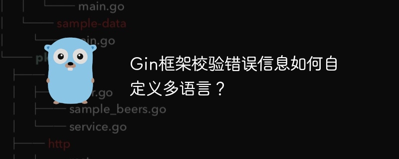 gin框架校验错误信息如何自定义多语言?