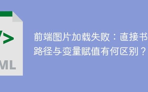 前端图片加载失败：直接书写路径与变量赋值有何区别？