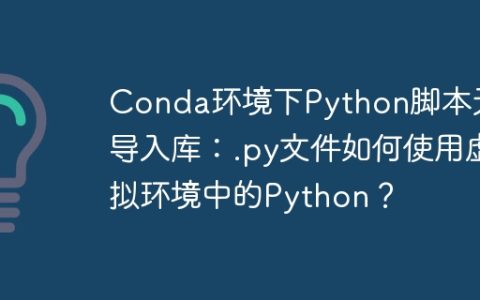 Conda环境下Python脚本无法导入库：.py文件如何使用虚拟环境中的Python？