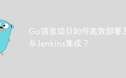 Go语言项目如何高效部署及与Jenkins集成？