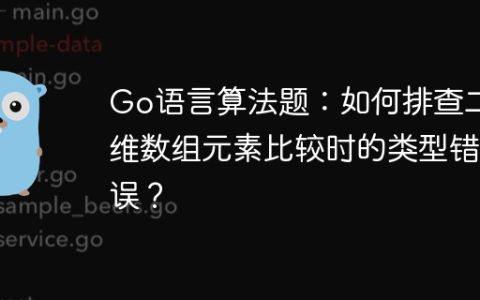 Go语言算法题：如何排查二维数组元素比较时的类型错误？