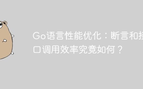 Go语言性能优化：断言和接口调用效率究竟如何？