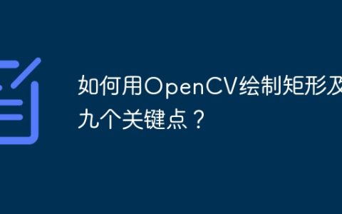 如何用OpenCV绘制矩形及其九个关键点？