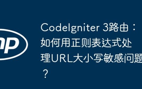 CodeIgniter 3路由：如何用正则表达式处理URL大小写敏感问题？