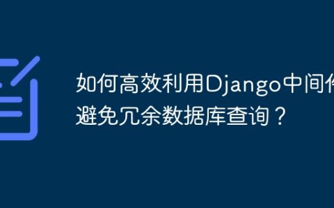 如何高效利用Django中间件避免冗余数据库查询？