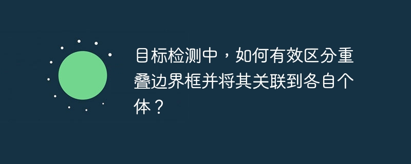 目标检测中,如何有效区分重叠边界框并将其关联到各自个体?