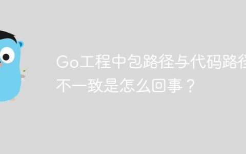 Go工程中包路径与代码路径不一致是怎么回事？