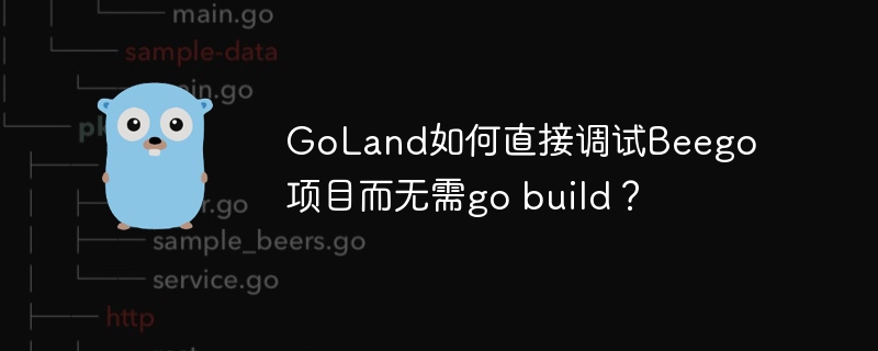 goland如何直接调试beego项目而无需go build?