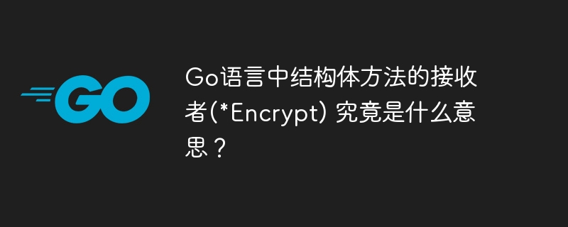 go语言中结构体方法的接收者(*encrypt) 究竟是什么意思?