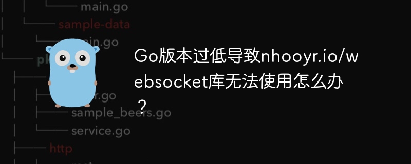 go版本过低导致nhooyr.io/websocket库无法使用怎么办?