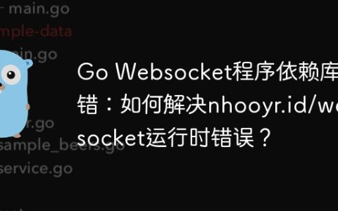 Go Websocket程序依赖库报错：如何解决nhooyr.id/websocket运行时错误？