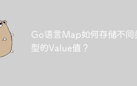 Go语言Map如何存储不同类型的Value值？