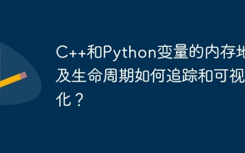 C++和Python变量的内存地址及生命周期如何追踪和可视化？