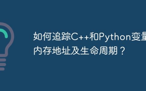 如何追踪C++和Python变量的内存地址及生命周期？