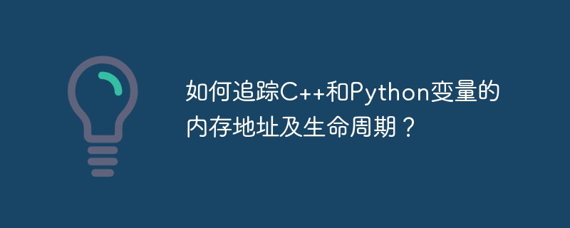 如何追踪c++和python变量的内存地址及生命周期?