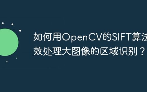 如何用OpenCV的SIFT算法高效处理大图像的区域识别？