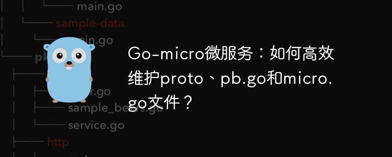 go-micro微服务:如何高效维护proto、pb.go和micro.go文件?