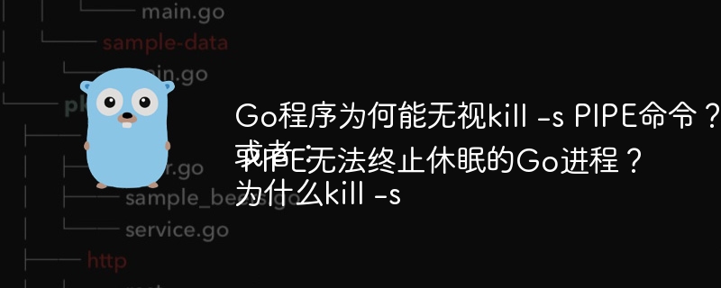 Go程序为何能无视kill -s PIPE命令?或者:为什么kill -s PIPE无法终止休眠的Go进程?
