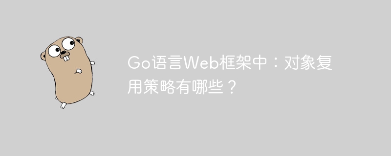 Go语言Web框架中:对象复用策略有哪些?