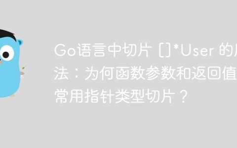 Go语言中切片 []*User 的用法：为何函数参数和返回值中常用指针类型切片？