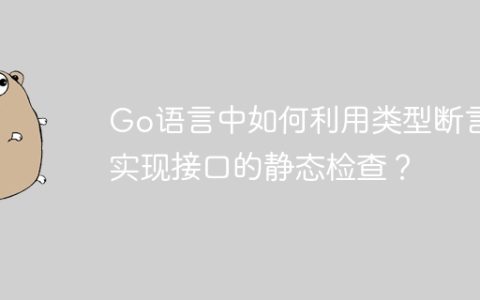 Go语言中如何利用类型断言实现接口的静态检查？