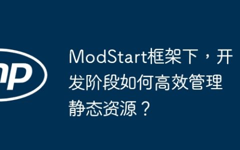 ModStart框架下，开发阶段如何高效管理静态资源？