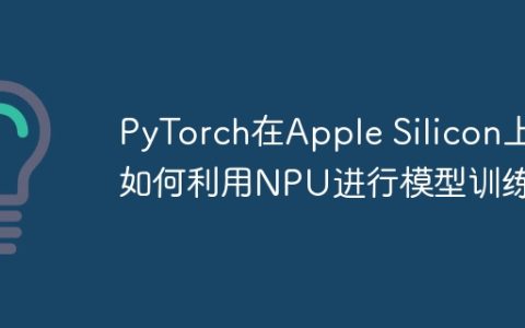 PyTorch在Apple Silicon上如何利用NPU进行模型训练？