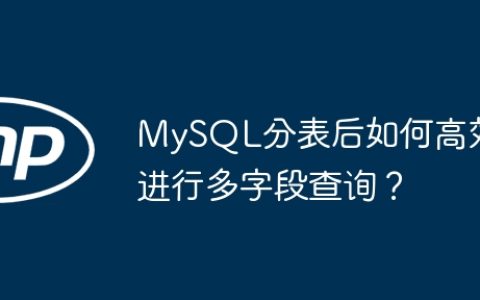 MySQL分表后如何高效进行多字段查询？