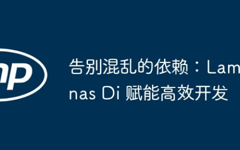 告别混乱的依赖：Laminas Di 赋能高效开发