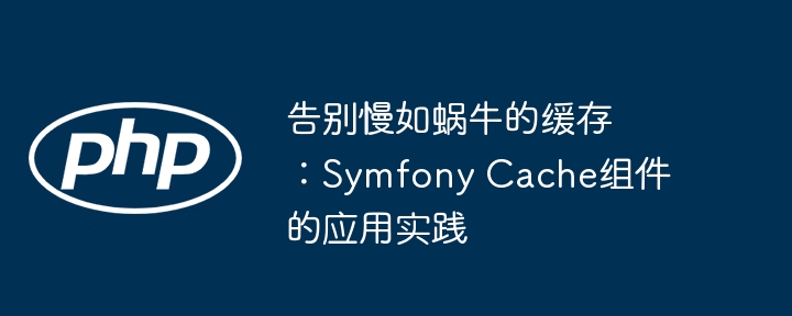 告别慢如蜗牛的缓存:symfony cache组件的应用实践