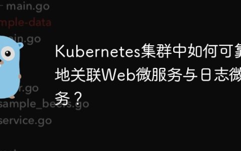 Kubernetes集群中如何可靠地关联Web微服务与日志微服务？