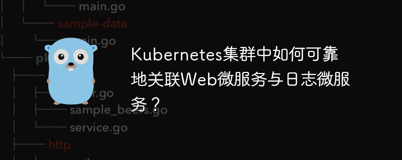 kubernetes集群中如何可靠地关联web微服务与日志微服务?