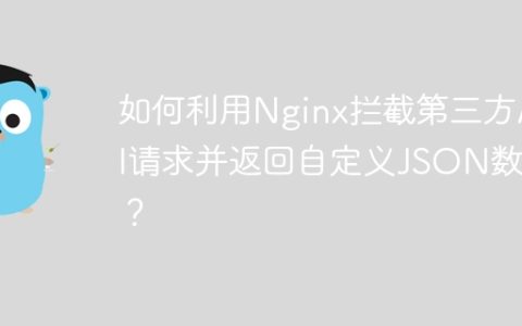 如何利用Nginx拦截第三方API请求并返回自定义JSON数据？