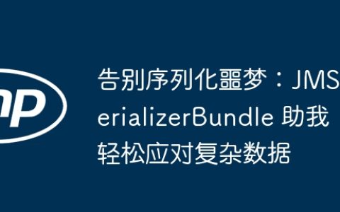 告别序列化噩梦：JMSSerializerBundle 助我轻松应对复杂数据