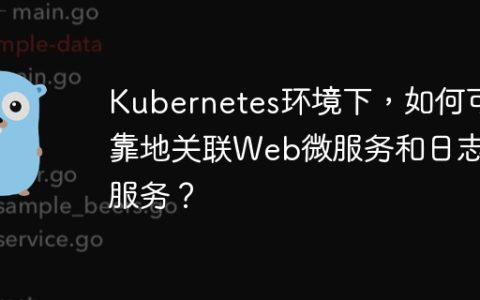 Kubernetes环境下，如何可靠地关联Web微服务和日志微服务？
