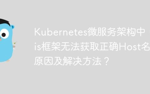 Kubernetes微服务架构中，Iris框架无法获取正确Host名的原因及解决方法？