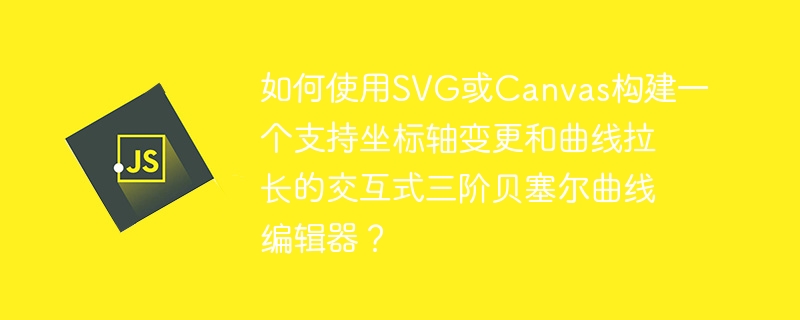 如何使用svg或canvas构建一个支持坐标轴变更和曲线拉长的交互式三阶贝塞尔曲线编辑器?