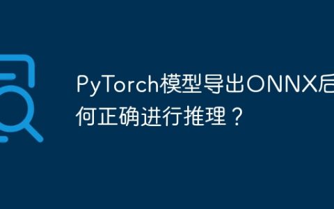 PyTorch模型导出ONNX后如何正确进行推理？