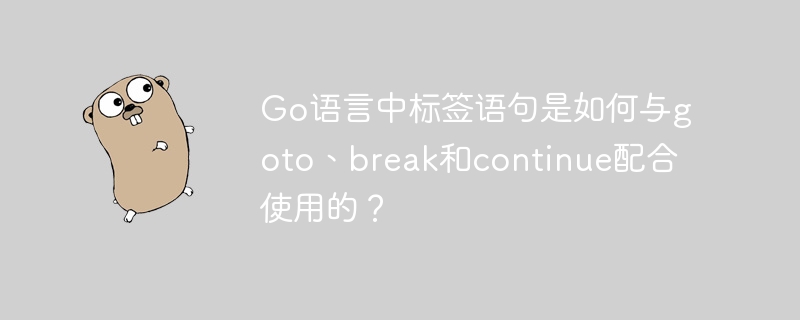 Go语言中标签语句是如何与goto、break和continue配合使用的?