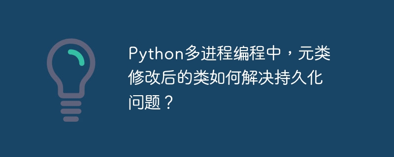 python多进程编程中,元类修改后的类如何解决持久化问题?