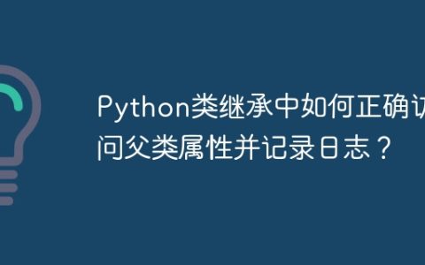 Python类继承中如何正确访问父类属性并记录日志？